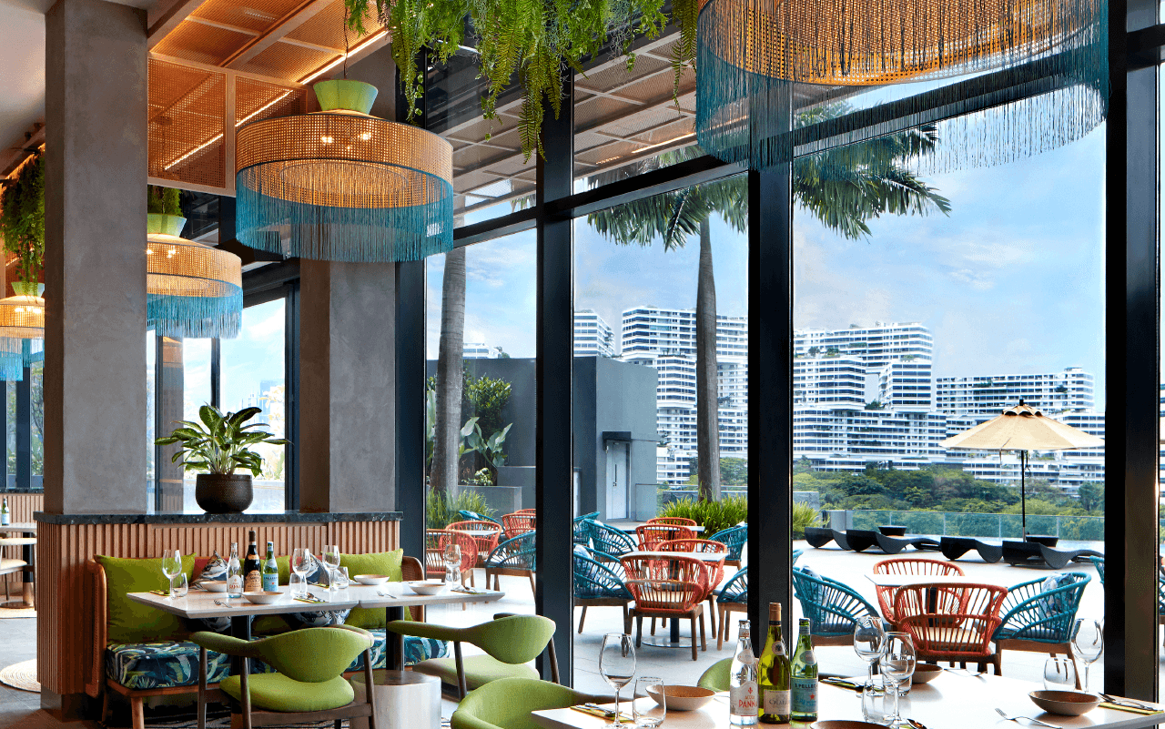 Brunch at Verandah Rooftop Rotisserie, Momentus Hotel Singapore