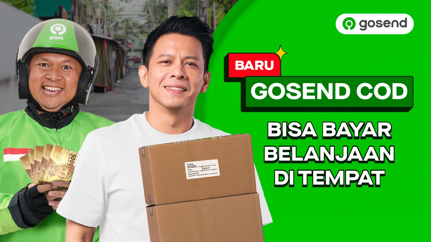 Fitur Baru: GOSEND COD 💸 Bisa Kirim Belanjaan Instant & Bayar Tunai Saat Barang Diterima!
