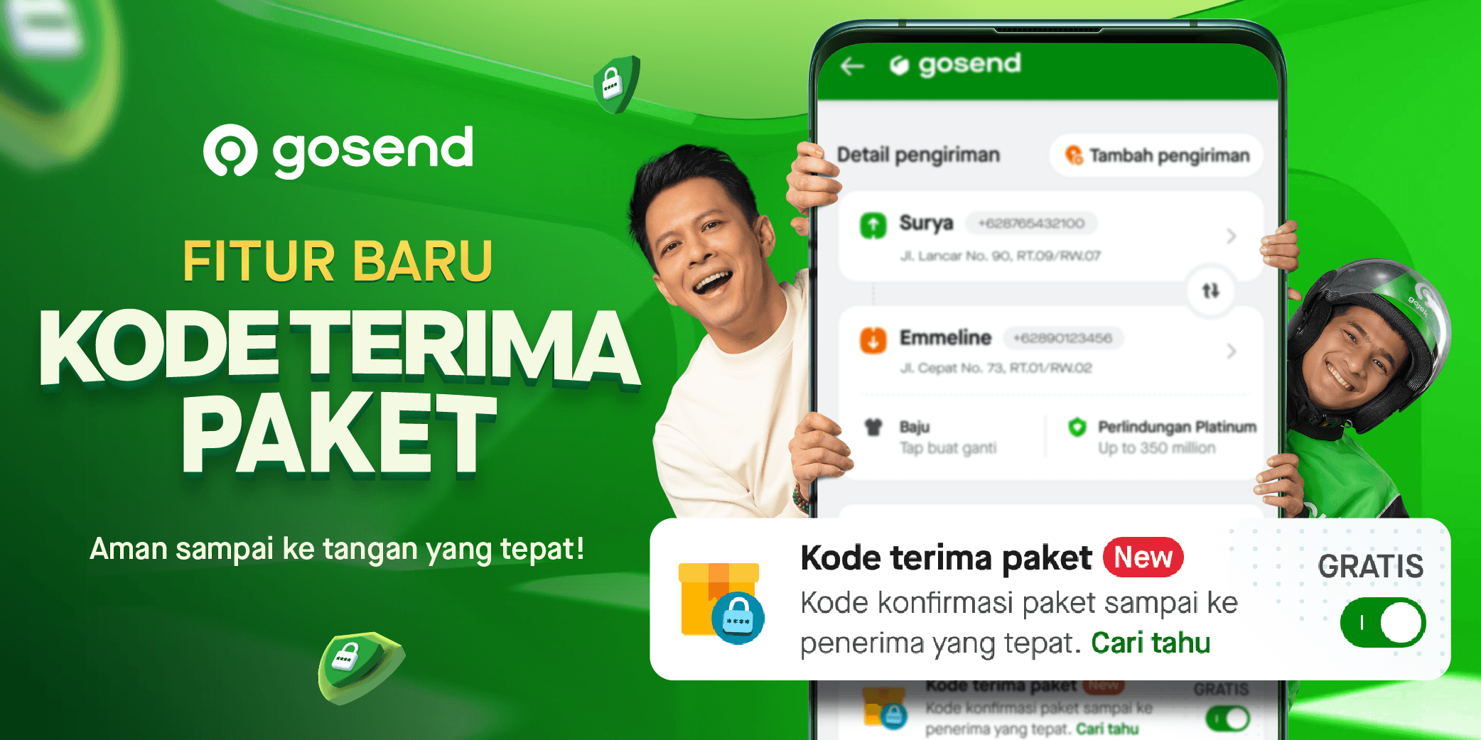 Fitur Baru di GoSend: Kode Terima Paket. Kirim Aman Sampai ke Tangan yang Tepat!