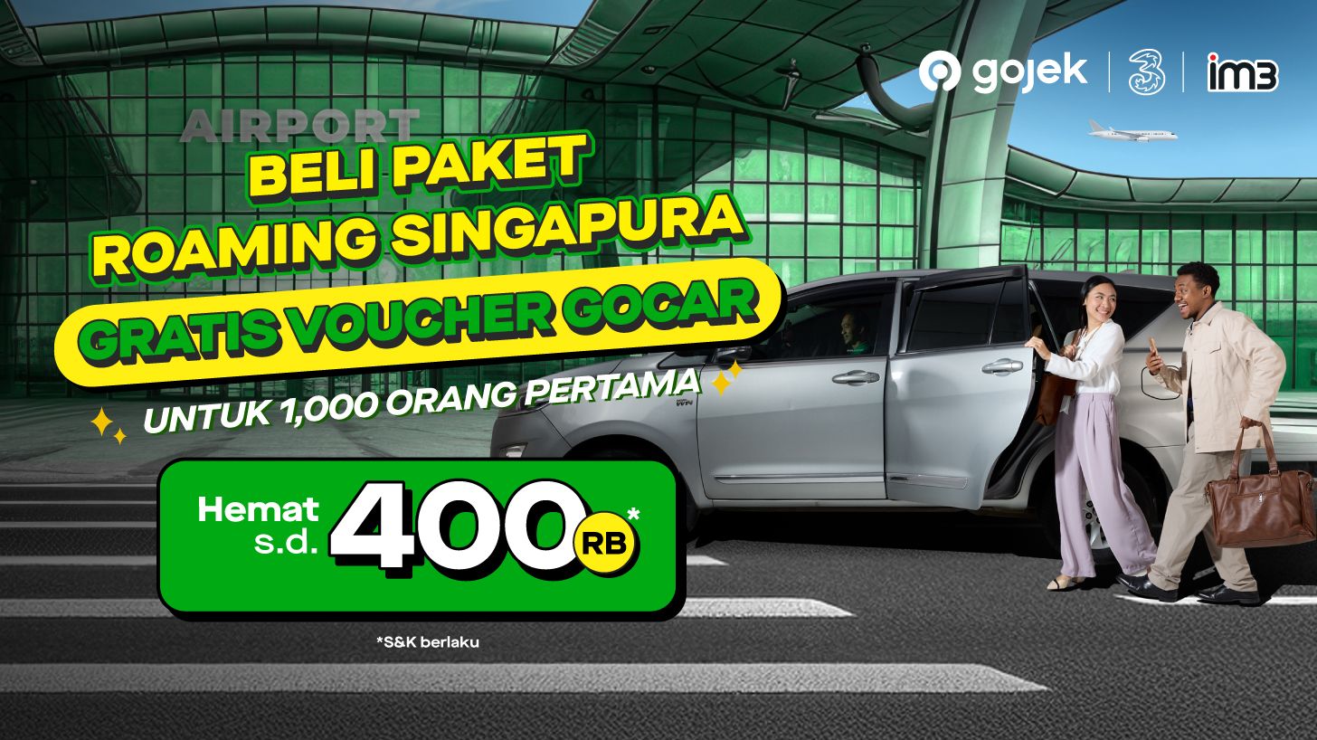 Liburan ke Singapura Jadi Makin Praktis dengan GoCar & Paket Roaming dari Indosat