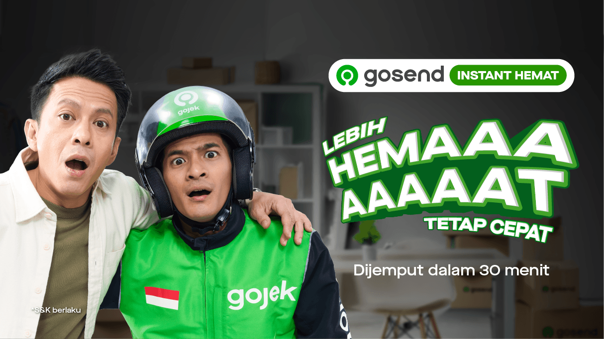 LAYANAN BARU: GoSend Instant Hemat! Lebih Hemaaat, Tetap Cepat!