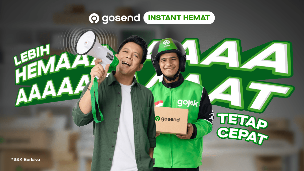 LAYANAN BARU! GoSend Instant Hemat! Lebih Hemaaat, Tetap Cepat!