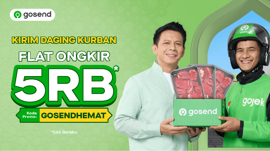 PROMO GOSEND! Flat Ongkir 5RB Setiap Hari!